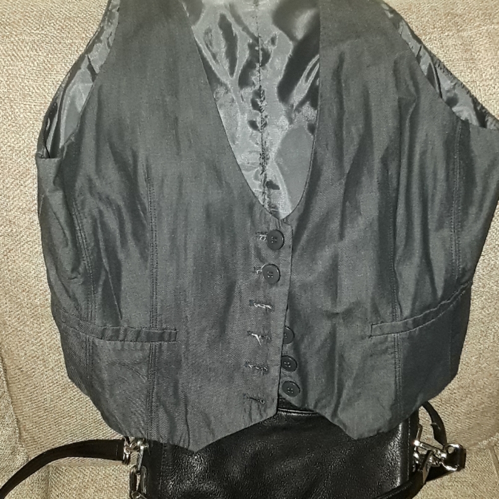Demin blue vest